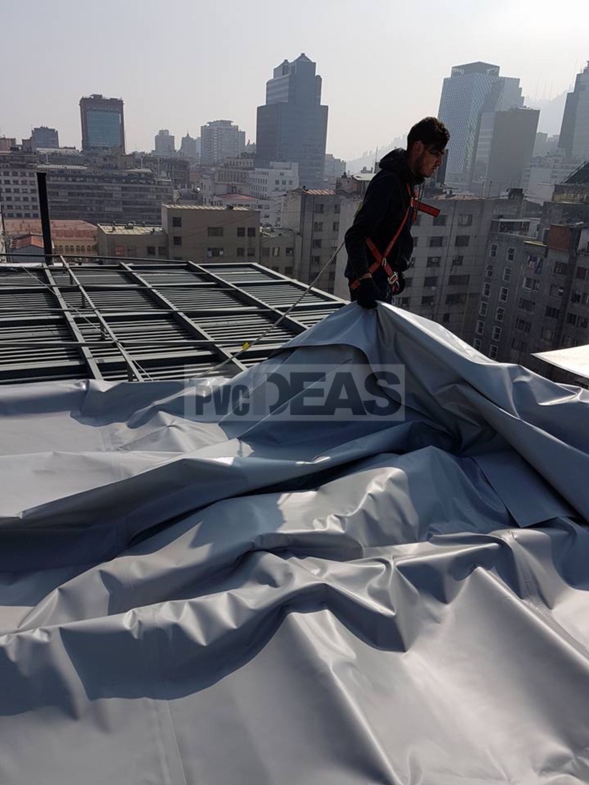 Instalación carpas y techos de lona